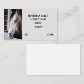 Carte De Visite Cheval stable (Devant / Derrière)