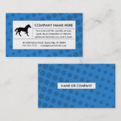 Carte De Visite cheval tramé (Devant / Derrière)