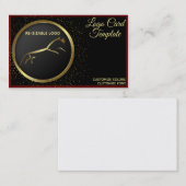 Carte De Visite Cheval Uffington en or métallique (Devant / Derrière)