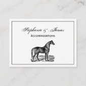 Carte De Visite Cheval vintage debout (Devant)