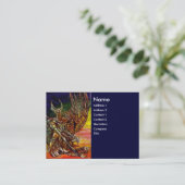 Carte De Visite CHEVALIER FONCÉ Bleu (Debout devant)