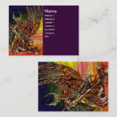 Carte De Visite CHEVALIER FONCÉ violet (Devant / Derrière)