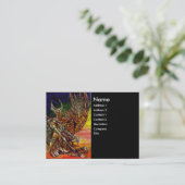 CARTE DE VISITE CHEVALIER NOIR SOMBRE (Debout devant)