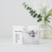 CARTE DE VISITE CHEVALIER SUR PEGASUS (Debout devant)