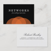 Carte De Visite Chevauchement orange (Devant / Derrière)