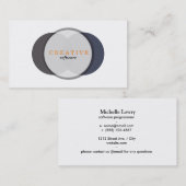 Carte De Visite Chevaucher les cercles (Devant / Derrière)