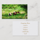 CARTE DE VISITE CHEVAUX (Devant / Derrière)