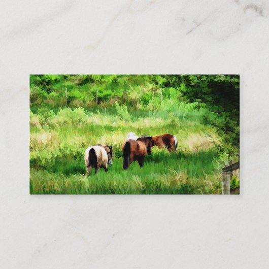 CARTE DE VISITE CHEVAUX (Devant)