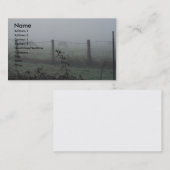 Carte De Visite Chevaux dans le brouillard (Devant / Derrière)