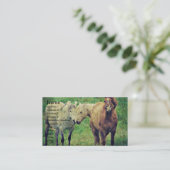 Carte De Visite Chevaux drôle (Debout devant)