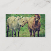 Carte De Visite Chevaux drôle (Dos)