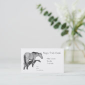 Carte De Visite Chevaux, écurie, équitation, leçon : Chevaux au (Debout devant)