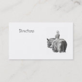 Carte De Visite Chevaux, écurie, équitation, leçon : Chevaux au (Dos)