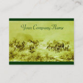 Carte De Visite CHEVAUX ÉLEVAGE vert (Dos)