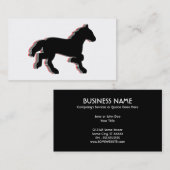 Carte De Visite chevaux empilés (Devant / Derrière)