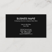 Carte De Visite chevaux empilés (Dos)