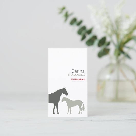 CARTE DE VISITE CHEVAUX GRAS (Debout devant)