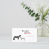 Carte De Visite CHEVAUX GRAS No 2 (Debout devant)