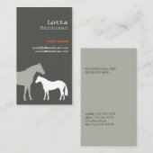 Carte De Visite CHEVAUX GRAS No 3 (Devant / Derrière)