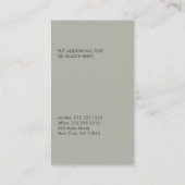 Carte De Visite CHEVAUX GRAS No 3 (Dos)