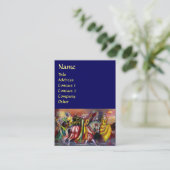 Carte De Visite CHEVAUX, MUSIQUE DANS L'Imaginaire DE NUIT Bleu (Debout devant)