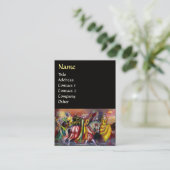 Carte De Visite CHEVAUX, MUSIQUE DE NUIT, Imaginaire Noir (Debout devant)