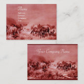 Carte De Visite CHEVAUX ROMPRE roux (Devant / Derrière)