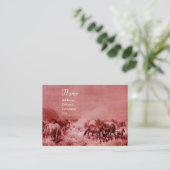 Carte De Visite CHEVAUX ROMPRE roux (Debout devant)