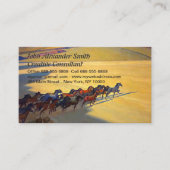 Carte De Visite Chevaux sauvages du Nevada par Maynard Dixon (Devant)