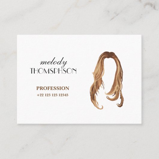 Carte De Visite Cheveux (Devant)