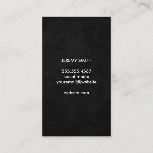 Carte De Visite Cheveux (Dos)