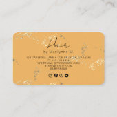 Carte De Visite Cheveux Abstraits rose unique (Dos)