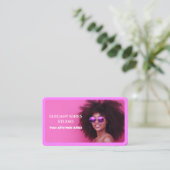 Carte De Visite Cheveux Afro (Debout devant)