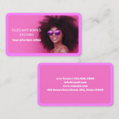 Carte De Visite Cheveux Afro (Devant / Derrière)