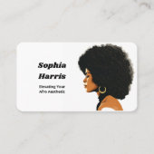 Carte De Visite Cheveux Afro (Devant)