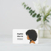 Carte De Visite Cheveux Afro (Debout devant)