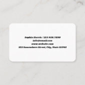 Carte De Visite Cheveux Afro (Dos)