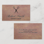 Carte De Visite Cheveux | Arrière - plan de texture (Devant / Derrière)