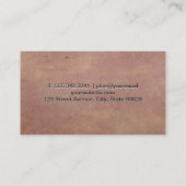 Carte De Visite Cheveux | Arrière - plan de texture (Dos)