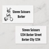 Carte De Visite Cheveux Barber (Devant / Derrière)