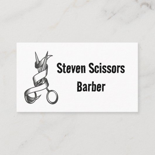 Carte De Visite Cheveux Barber (Devant)