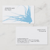 Carte De Visite Cheveux (bleu blizzard) (Devant / Derrière)