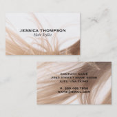 Carte De Visite Cheveux | Blonde (Devant / Derrière)