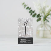 Carte De Visite Cheveux / Bokeh & Confetti (Debout devant)