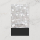 Carte De Visite Cheveux / Bokeh & Confetti (Dos)