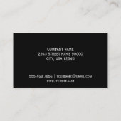 Carte De Visite Cheveux | Brunette (Dos)