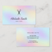 Carte De Visite cheveux couleurs pastel (Devant / Derrière)