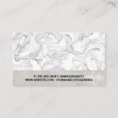 Carte De Visite Cheveux coupants en barbier | Ciseaux de salon (Dos)