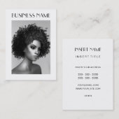 Carte De Visite Cheveux d'Afro (Devant / Derrière)