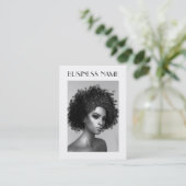 Carte De Visite Cheveux d'Afro (Debout devant)